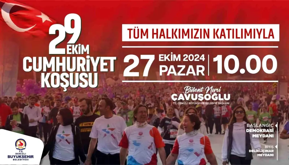 Denizli’de Cumhuriyet Koşusu 27 Ekim’de Başlıyor